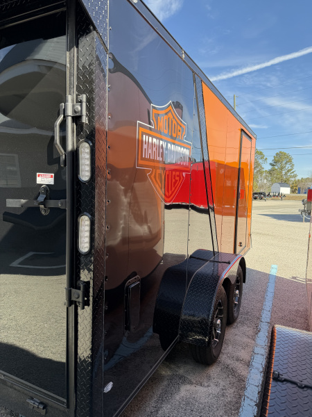 New 2026 Rock Solid Cargo 7x16 Motorcycle Trailer