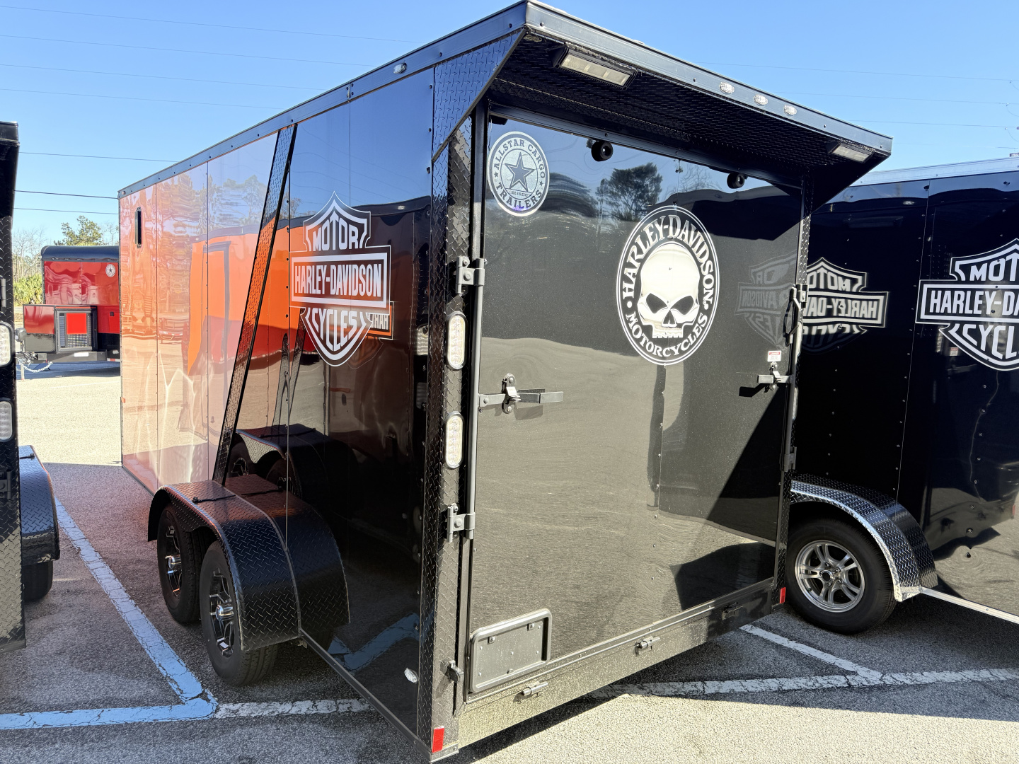 New 2026 Rock Solid Cargo 7x16 Motorcycle Trailer