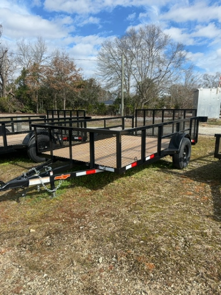 New 2025 Down 2 Earth Trailers DTE 76x12 Highside w/ Dovetail Utility Trailer