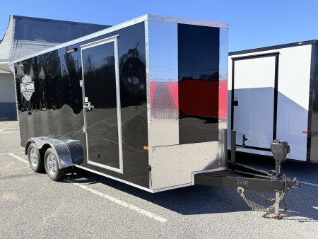 New 2026 Rock Solid Cargo 7x16 Motorcycle Trailer