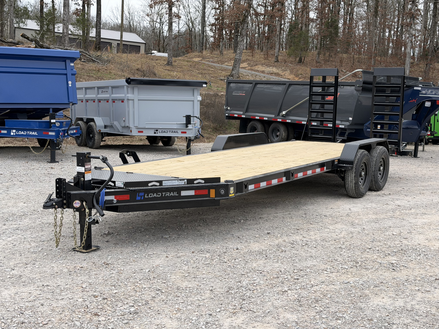 New 2026 Load Trail CB6 83X22' Equipment Trailer 14K GVWR STAND UP RAMPS