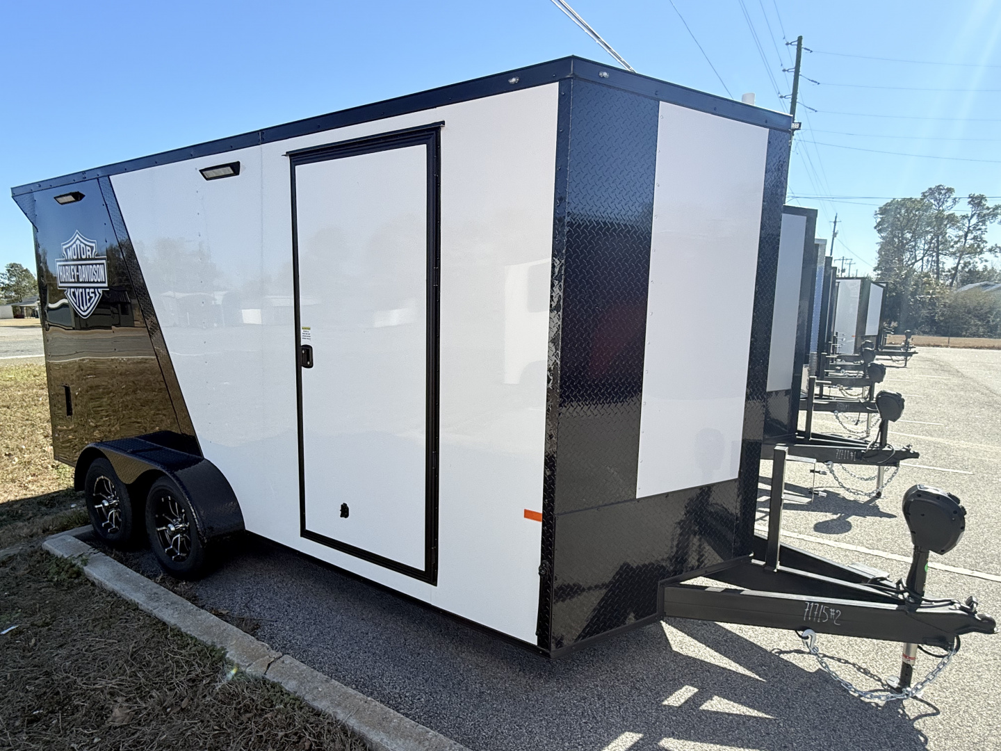 New 2026 Rock Solid Cargo 7x16 Motorcycle Trailer