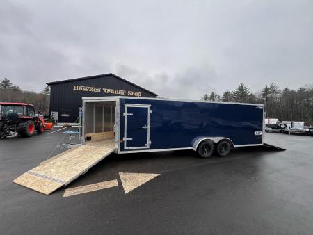 New 2026 High Country 7x22 + 5ft V nose - Snowmobile Trailer/ Four Place / Drive In-Out / All Aluminum - 7000gvw