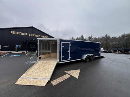 New 2026 High Country 7x22 + 5ft V nose - Snowmobile Trailer/ Four Place / Drive In-Out / All Aluminum - 7000gvw