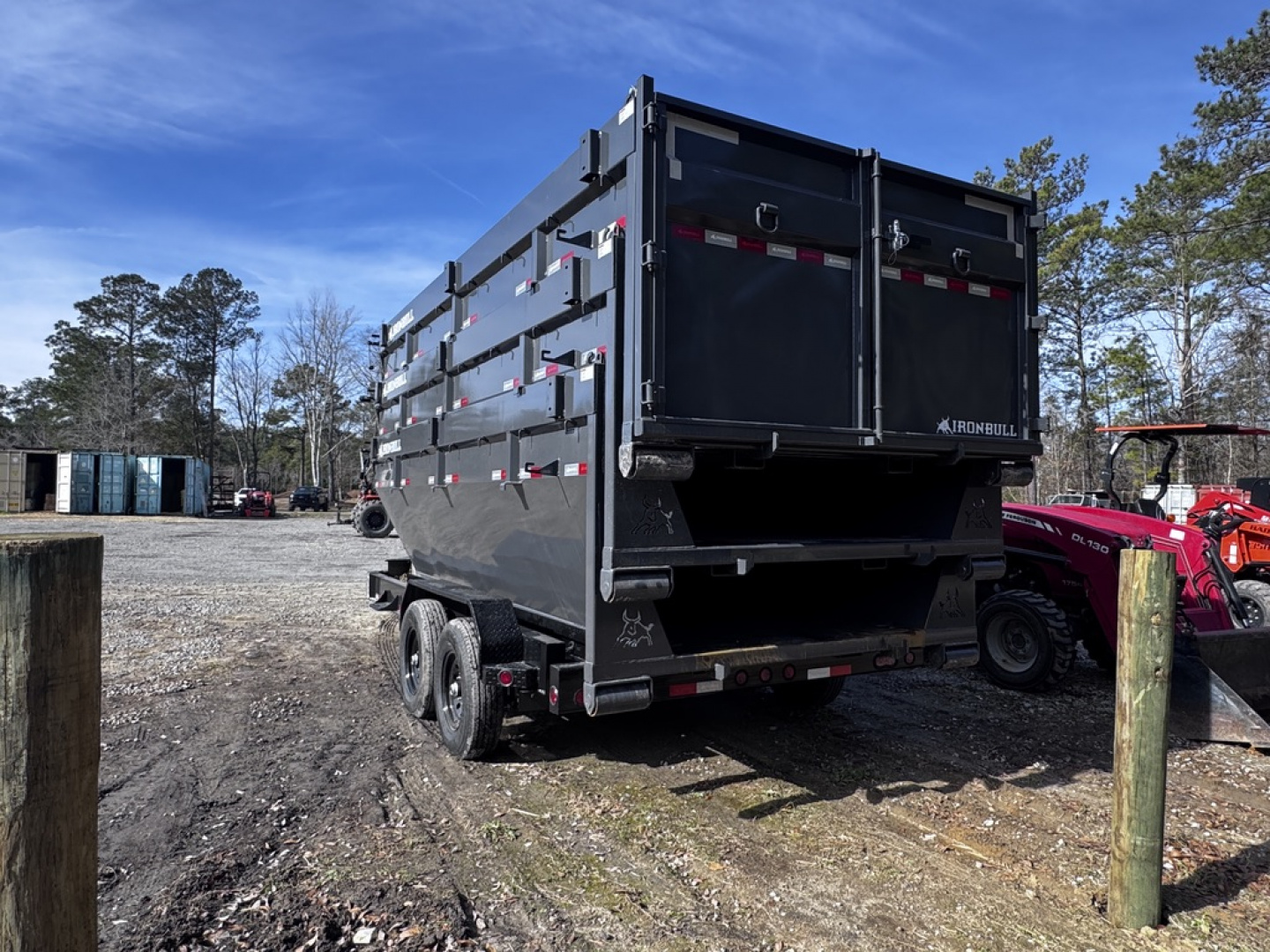 New 2026 Iron Bull 83X16 Bumper pull DUMP BIN TRAILER 14K 3 bin Package