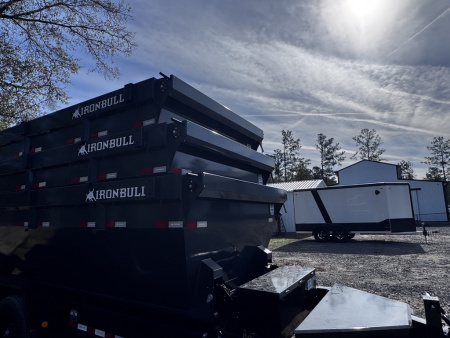 New 2026 Iron Bull 83X16 Bumper pull DUMP BIN TRAILER 14K 3 bin Package