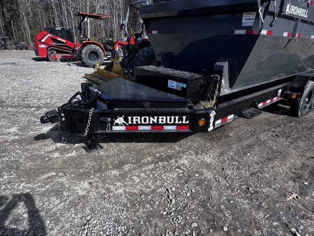 New 2026 Iron Bull 83X16 Bumper pull DUMP BIN TRAILER 14K 3 bin Package