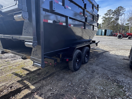 New 2026 Iron Bull 83X16 Bumper pull DUMP BIN TRAILER 14K 3 bin Package