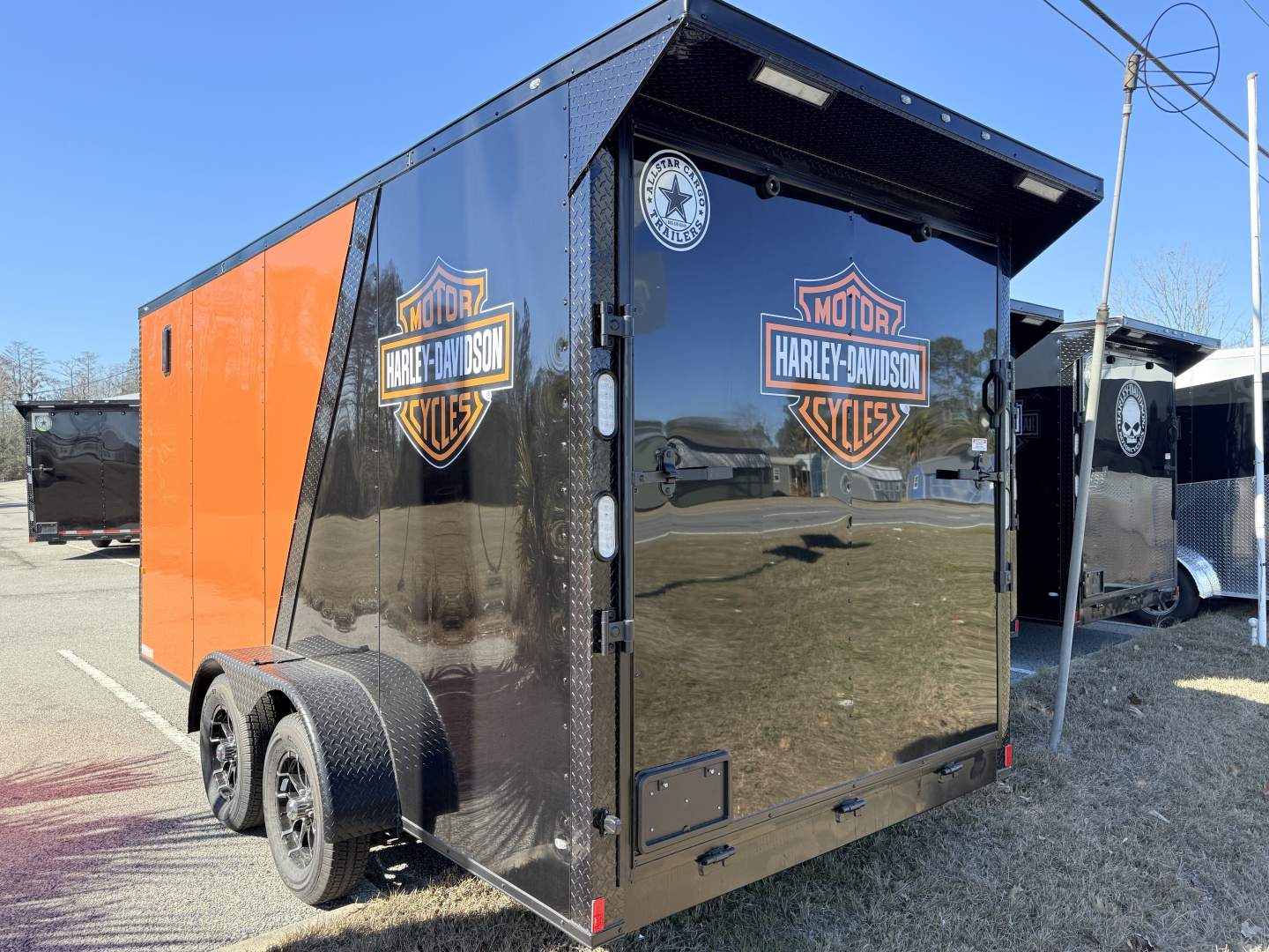 New 2026 Rock Solid Cargo 7x16TA Motorcycle Trailer