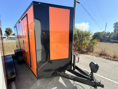 New 2026 Rock Solid Cargo 7x16TA Motorcycle Trailer