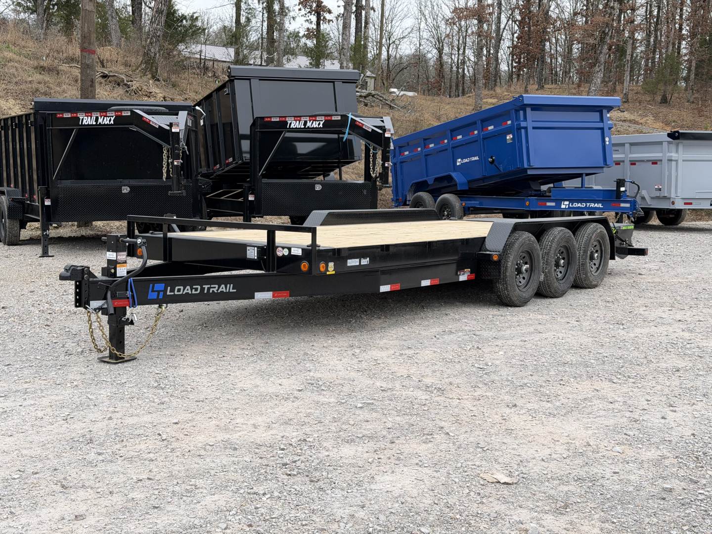 New 2026 Load Trail CH 83X22' Equipment Trailer TRIPLE AXLE MAX RAMPS 21K GVWR