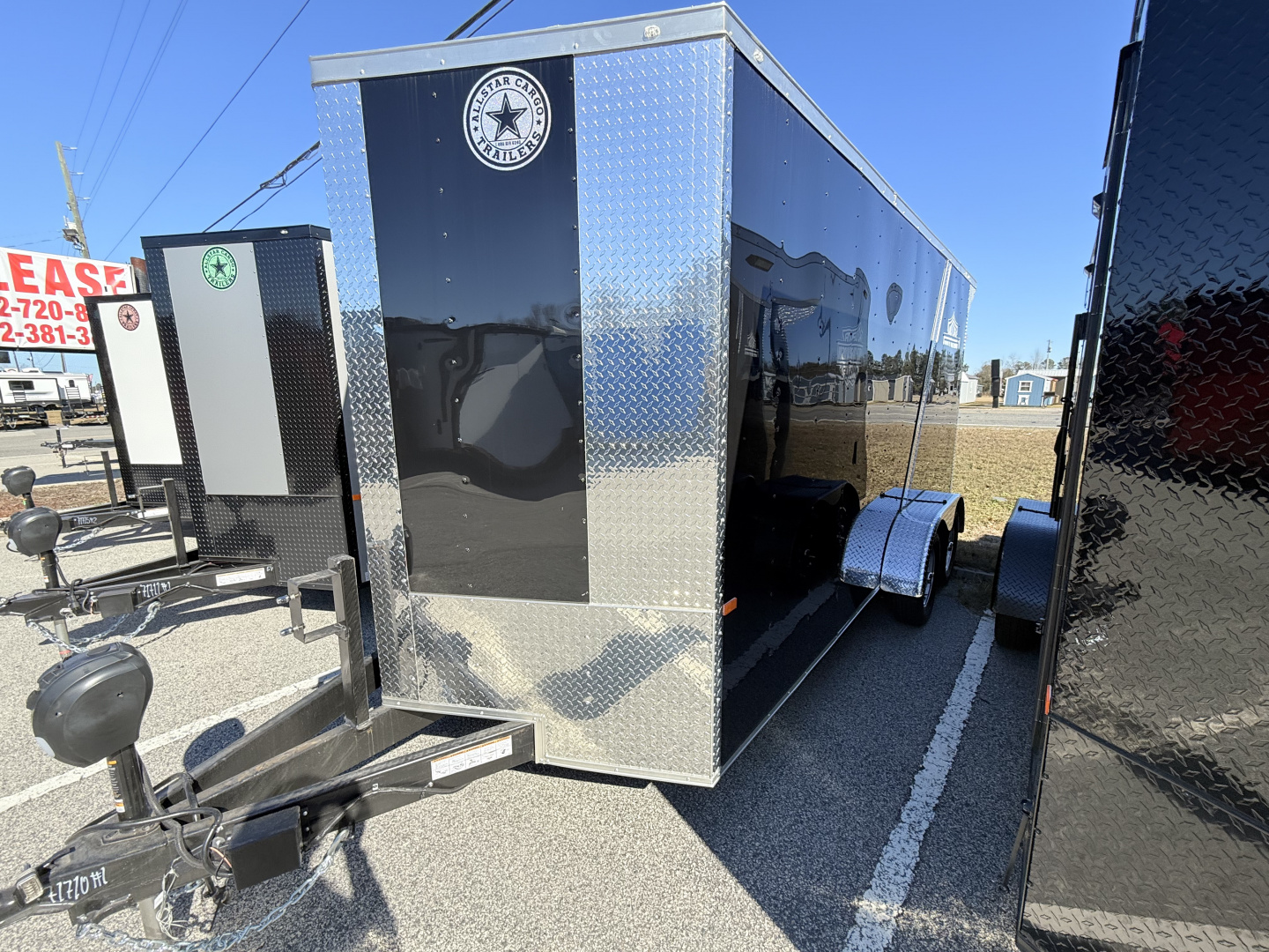 New 2026 Rock Solid Cargo 7x16 Motorcycle Trailer