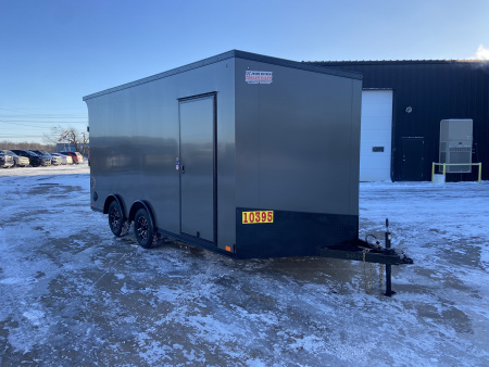 New United Trailers UJ Cargo Enclosed Trailer 16'