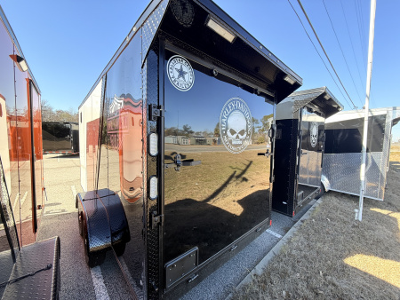 New 2026 Rock Solid Cargo 7x16 Motorcycle Trailer