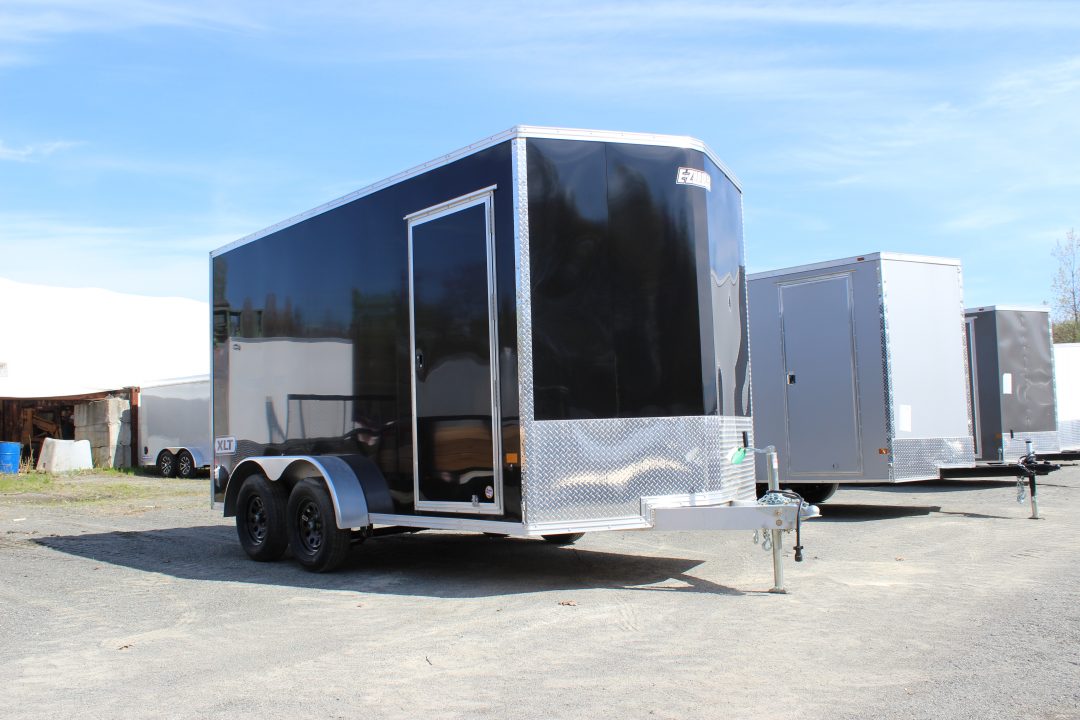 New 2026 E-Z Hauler 7x14 Aluminum Enclosed Cargo Trailer