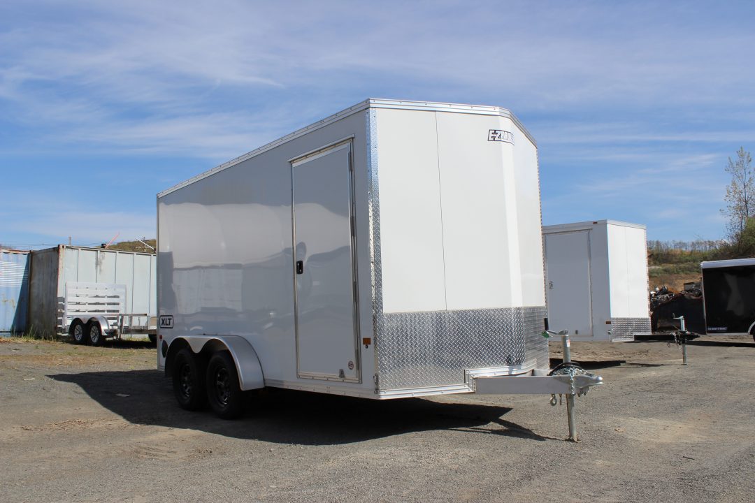 New 2026 E-Z Hauler 7x14 Aluminum Enclosed Cargo Trailer