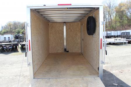 New 2026 E-Z Hauler 7x14 Aluminum Enclosed Cargo Trailer