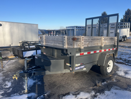 Used 2020 Sure-Trac 5x8 5K Landscape Dump Trailer