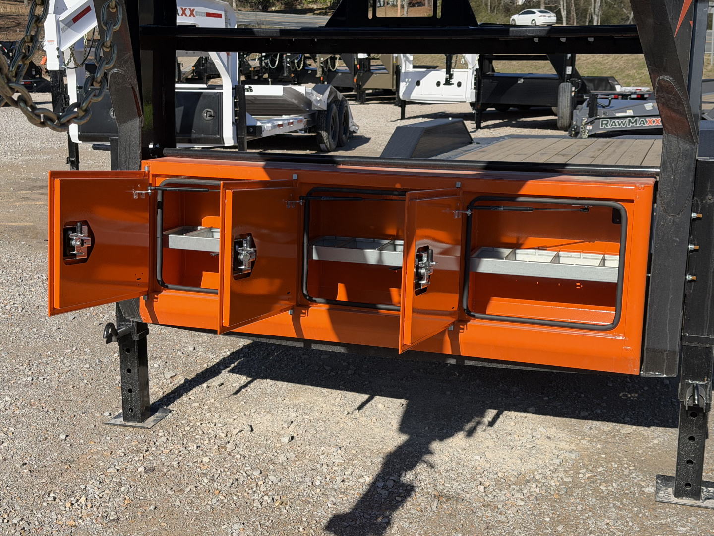 New 2026 RawMaxx GTX 102X26 GOOSENECK 16K GVWR EQUIPMENT Tilt Trailer