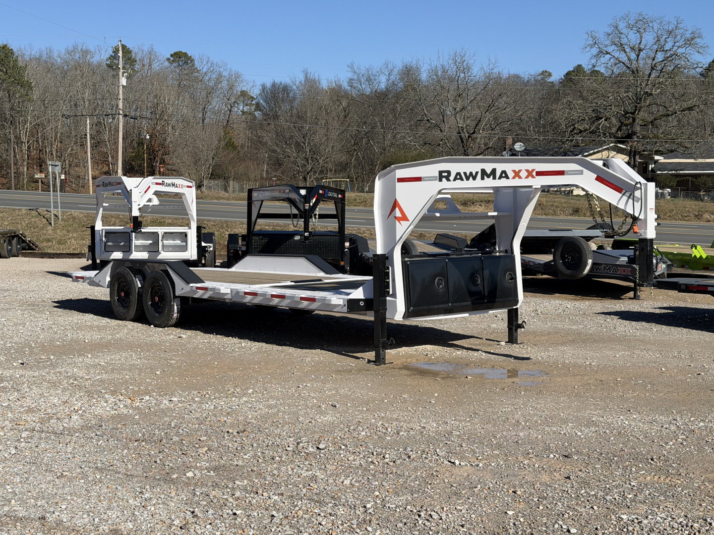 New 2026 RawMaxx GTX 102X24 GOOSENECK 16K GVWR EQUIPMENT Tilt Trailer