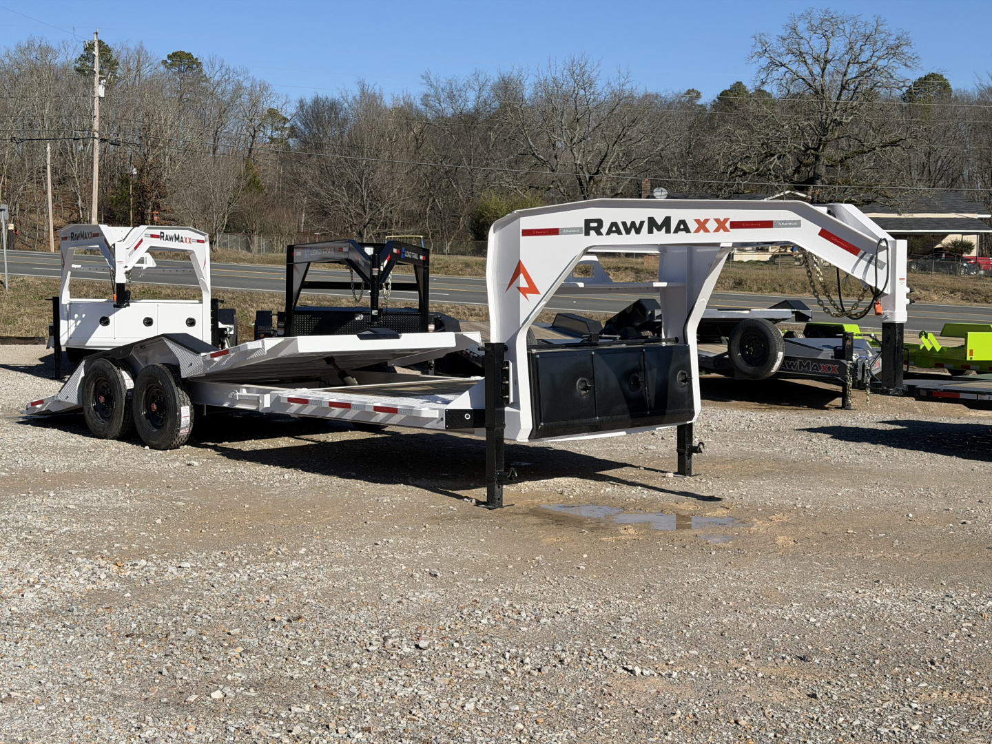 New 2026 RawMaxx GTX 102X24 GOOSENECK 16K GVWR EQUIPMENT Tilt Trailer
