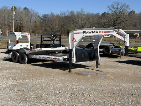 New 2026 RawMaxx GTX 102X24 GOOSENECK 16K GVWR EQUIPMENT Tilt Trailer