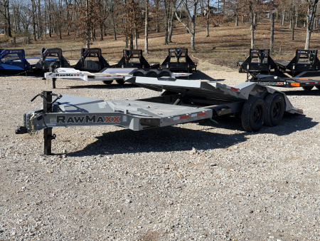 New 2026 RawMaxx 102X22' EQUIPMENT GTX Tilt Trailer 20K GVWR W/ 18PLY 17.5S GRAVITY TILT