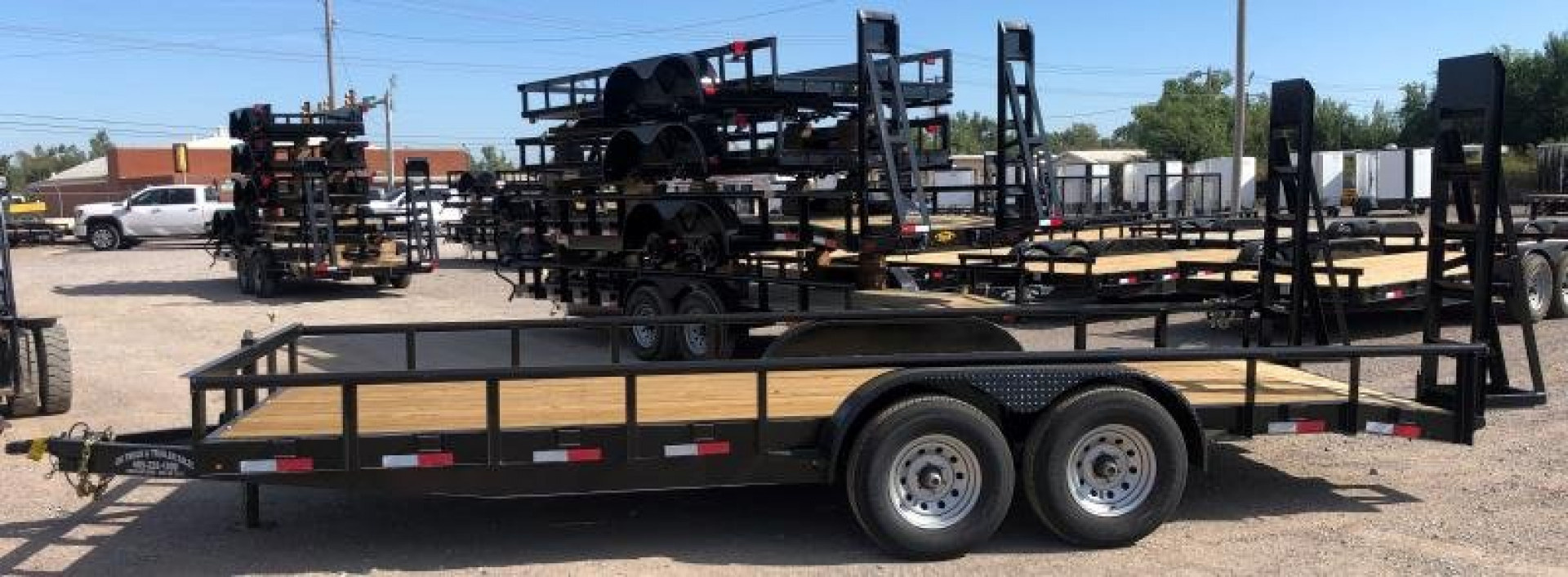 New 2026 Road Boss 83" x 20' 5200# Pipe Top, Dove, Stand Up Ramp Equipment Trailer