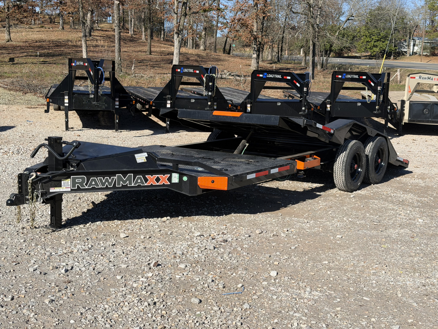 New 2026 RawMaxx 102X22' EQUIPMENT GTX Tilt Trailer 20K GVWR W/ 18PLY 17.5S GRAVITY TILT