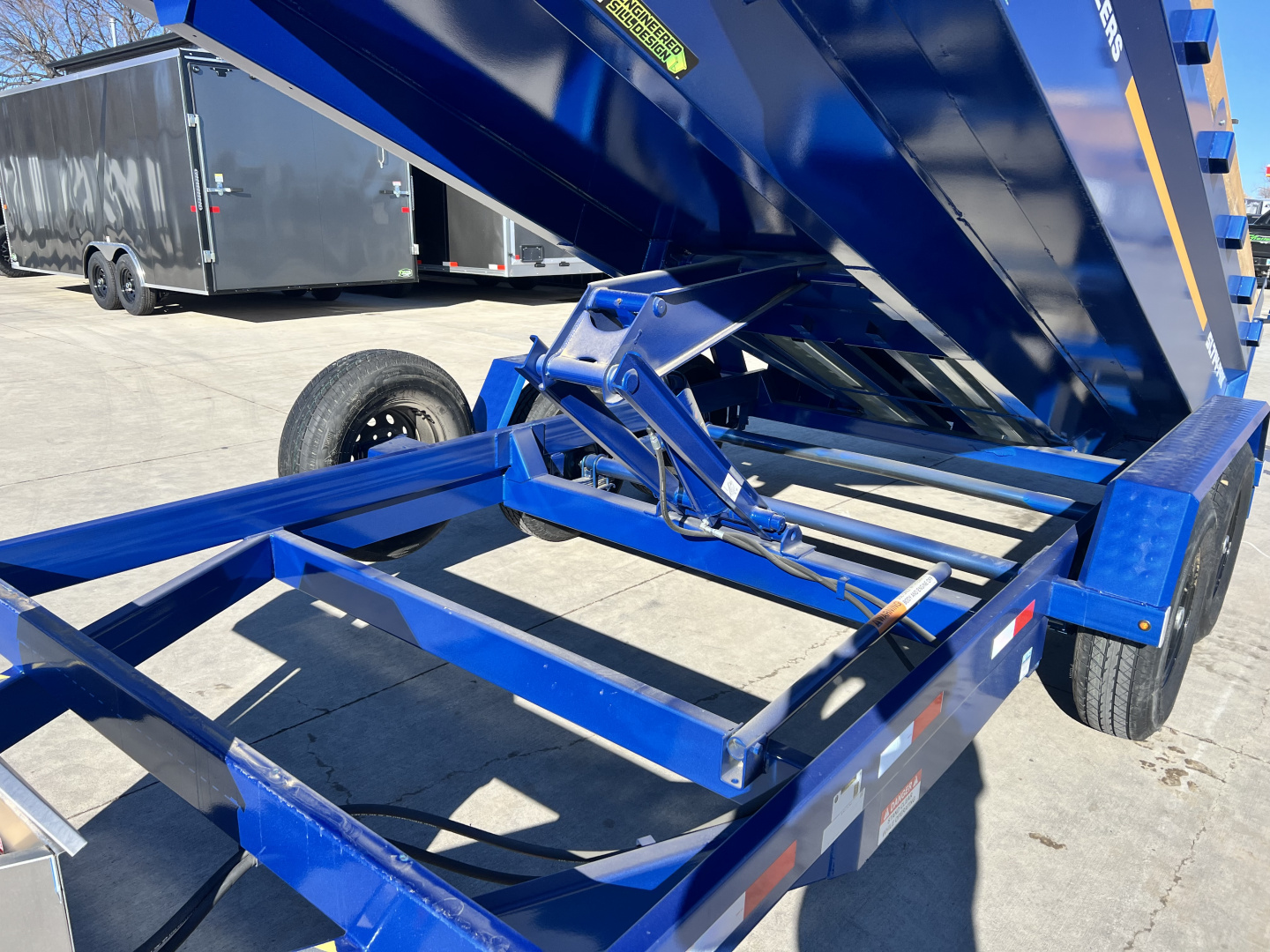 New LOWEST PRICES NEW 2026 Southland 14ft Low Profile Dump Trailer 2-7000 lb axles =14K with Ramps