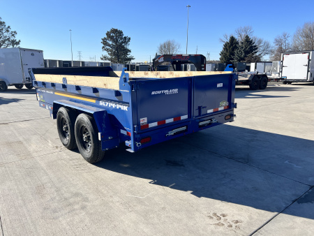 New LOWEST PRICES NEW 2026 Southland 14ft Low Profile Dump Trailer 2-7000 lb axles =14K with Ramps