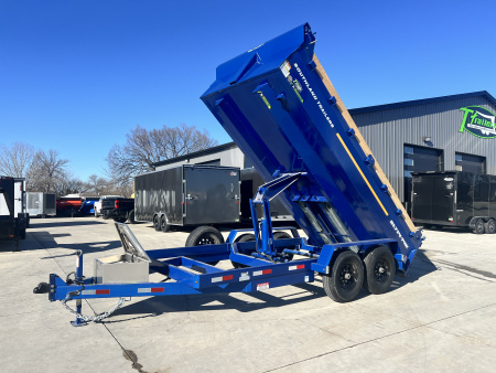 New LOWEST PRICES NEW 2026 Southland 14ft Low Profile Dump Trailer 2-7000 lb axles =14K with Ramps