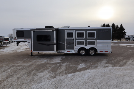 Used 2014 Lakota 3 Horse LQ Slide-out Horse Trailer