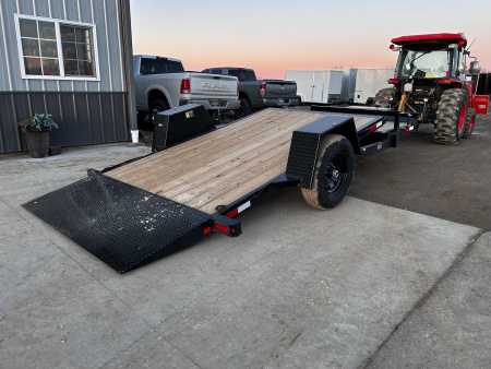 New 2026 H&H Trailers 78X12+4 HD SPLIT DECK GRAVITY TILT 7.8K GVWR Equipment Trailer