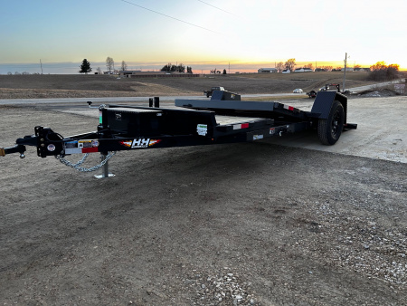 New 2026 H&H Trailers 78X12+4 HD SPLIT DECK GRAVITY TILT 7.8K GVWR Equipment Trailer