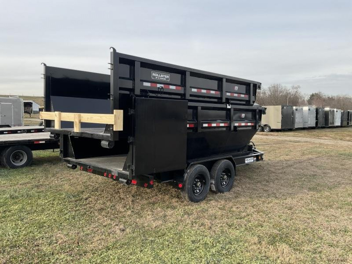 New 2026 PJ Trailers 14 Foot Rollster Roll Off Dump Dump Trailer