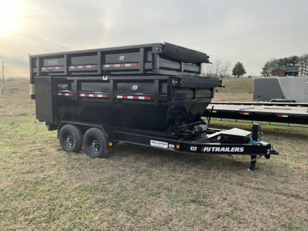 New 2026 PJ Trailers 14 Foot Rollster Roll Off Dump Dump Trailer
