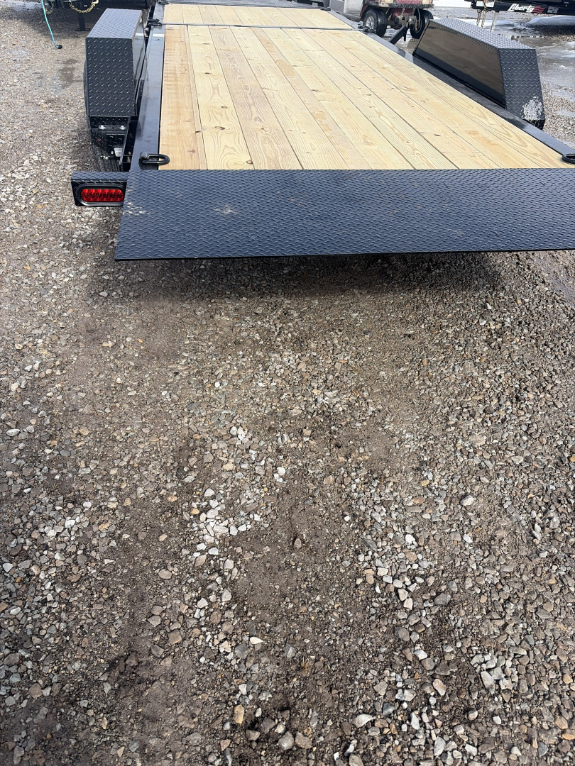 New 2026 LIBERTY LT14K83X22SPB8WF Tilt Trailer 83X22 TA PARTIAL (GVW:15400) MIDNIGHT BLACK