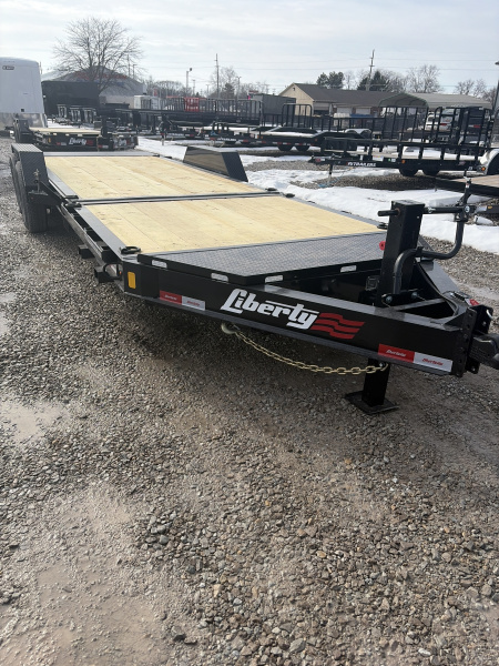 New 2026 LIBERTY LT14K83X22SPB8WF Tilt Trailer 83X22 TA PARTIAL (GVW:15400) MIDNIGHT BLACK