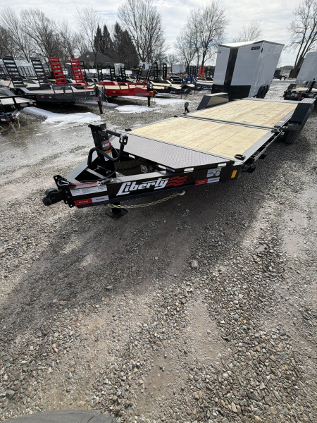 New 2026 LIBERTY LT14K83X22SPB8WF Tilt Trailer 83X22 TA PARTIAL (GVW:15400) MIDNIGHT BLACK