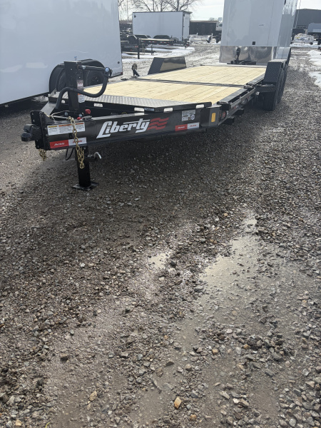 New 2026 LIBERTY LT14K83X22SPB8WF Tilt Trailer 83X22 TA PARTIAL (GVW:15400) MIDNIGHT BLACK