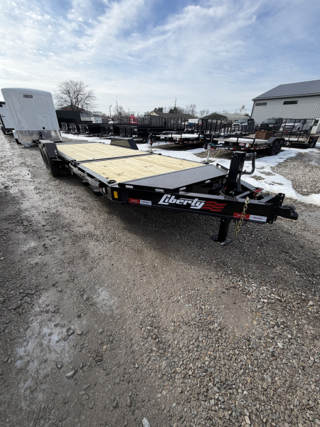 New 2026 LIBERTY LT14K83X22SPB8WF Tilt Trailer 83X22 TA PARTIAL (GVW:15400) MIDNIGHT BLACK