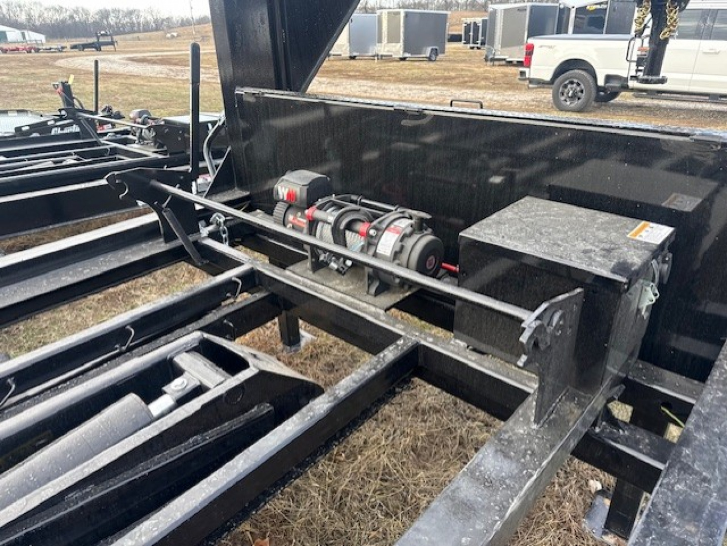 New 2026 PJ Trailers 14 Foot GOOSENECK Rollster Roll Off Dump Trailer