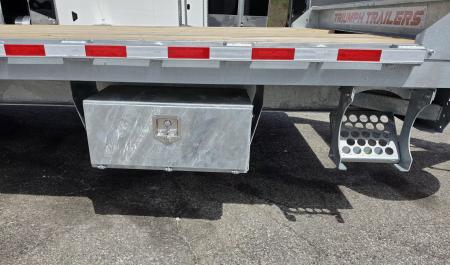 New 102X20+5 GALVANIZED DECKOVER EQUIPMENT TRAILER 7 K AXLES HYDRAULIC JACK PINTLE RING 2026 TRIUMPH