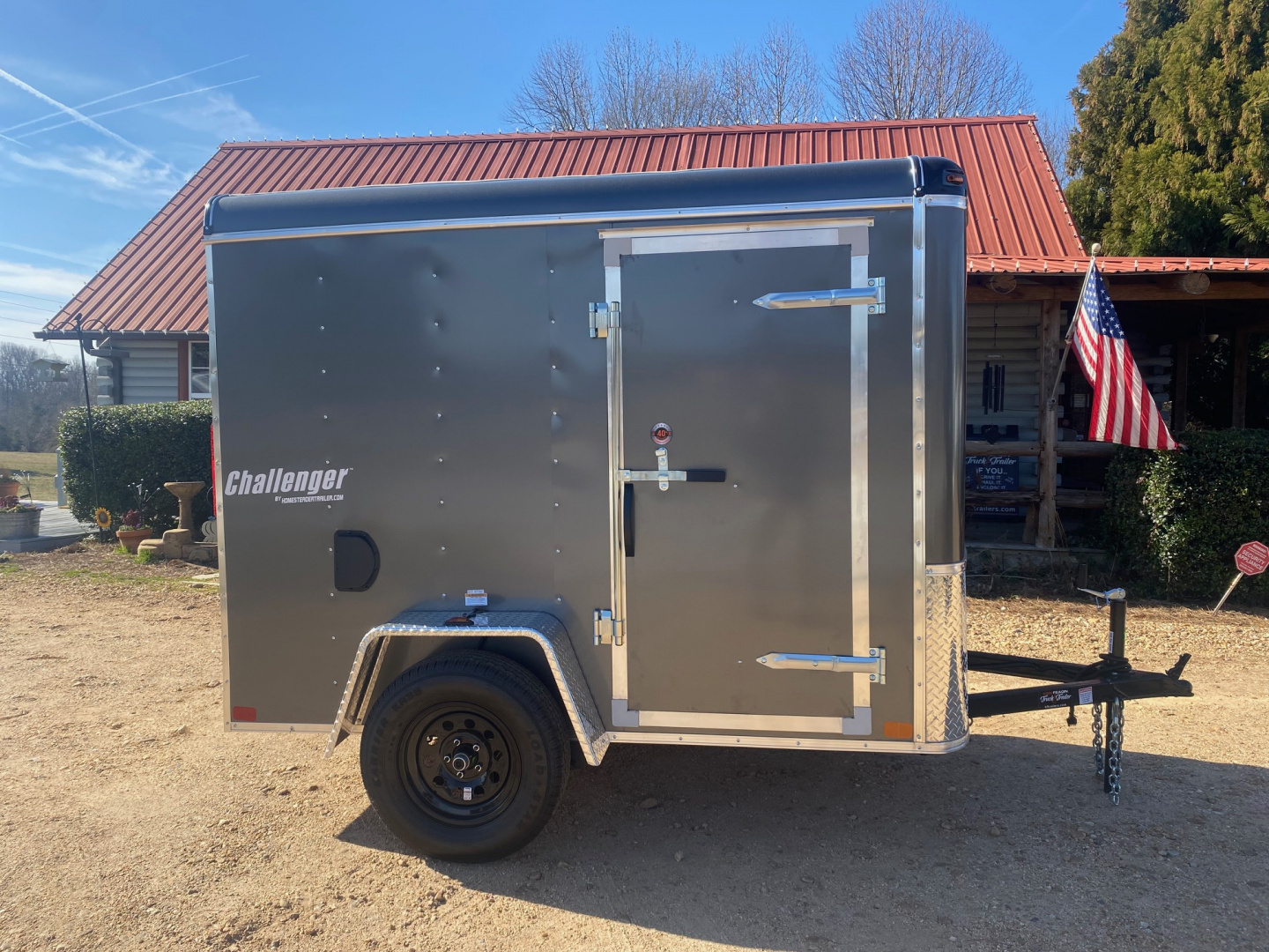 New 2026 Homesteader Trailer 5X8 Cargo / Enclosed Trailer with Rear Ramp