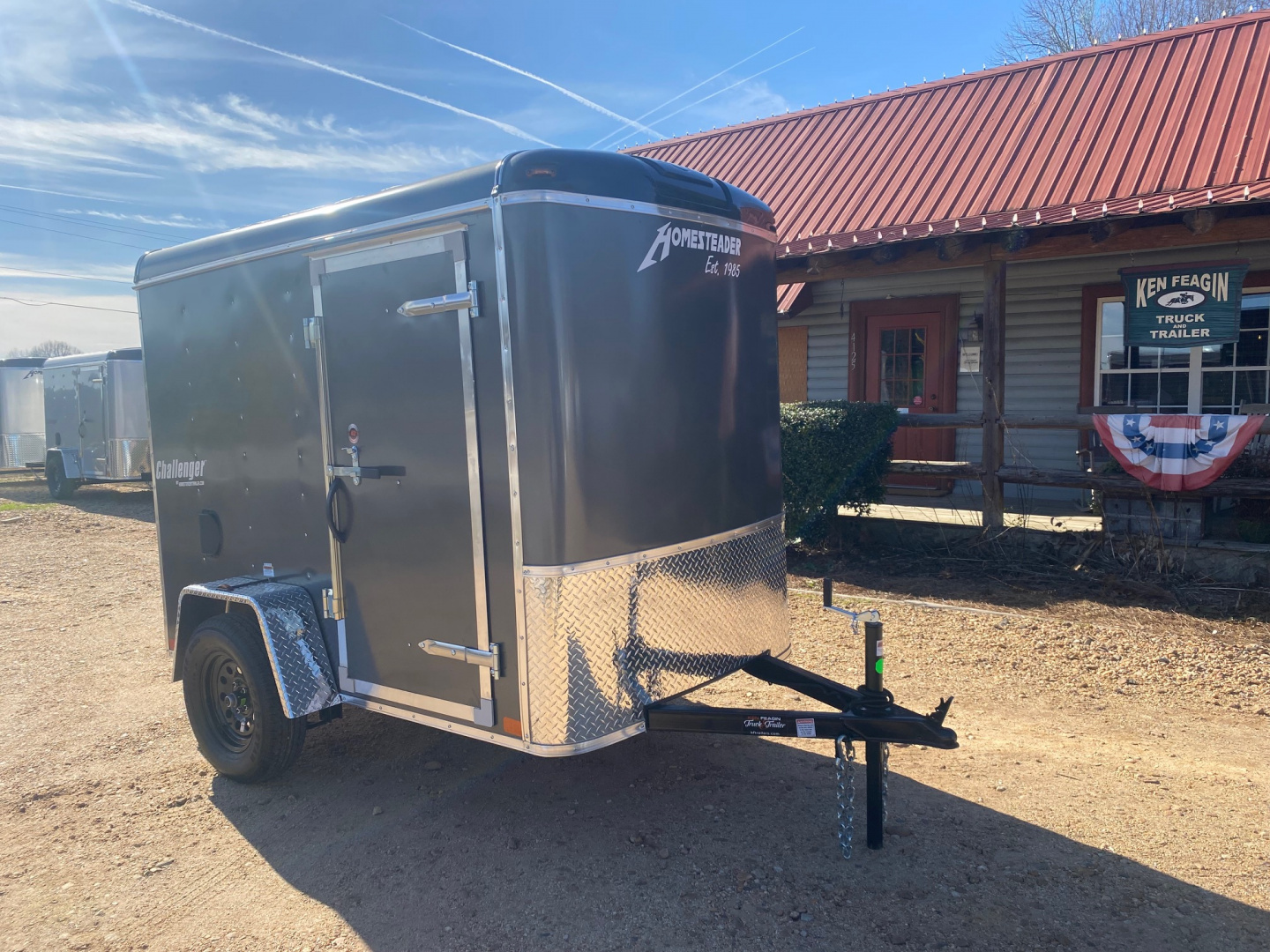 New 2026 Homesteader Trailer 5X8 Cargo / Enclosed Trailer with Rear Ramp