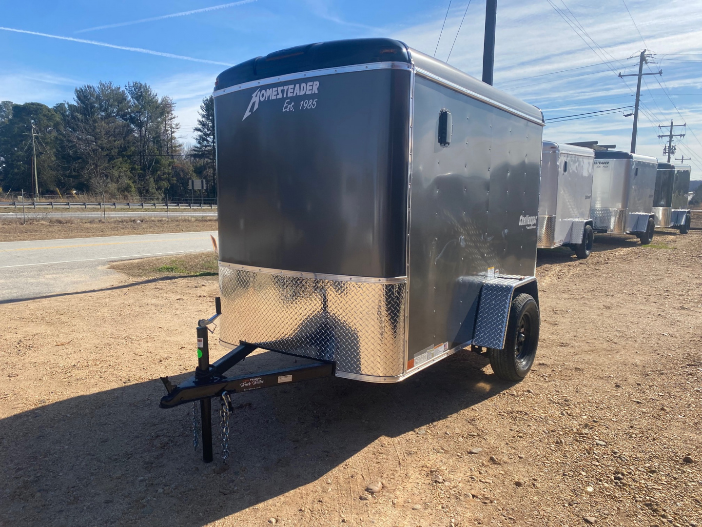 New 2026 Homesteader Trailer 5X8 Cargo / Enclosed Trailer with Rear Ramp