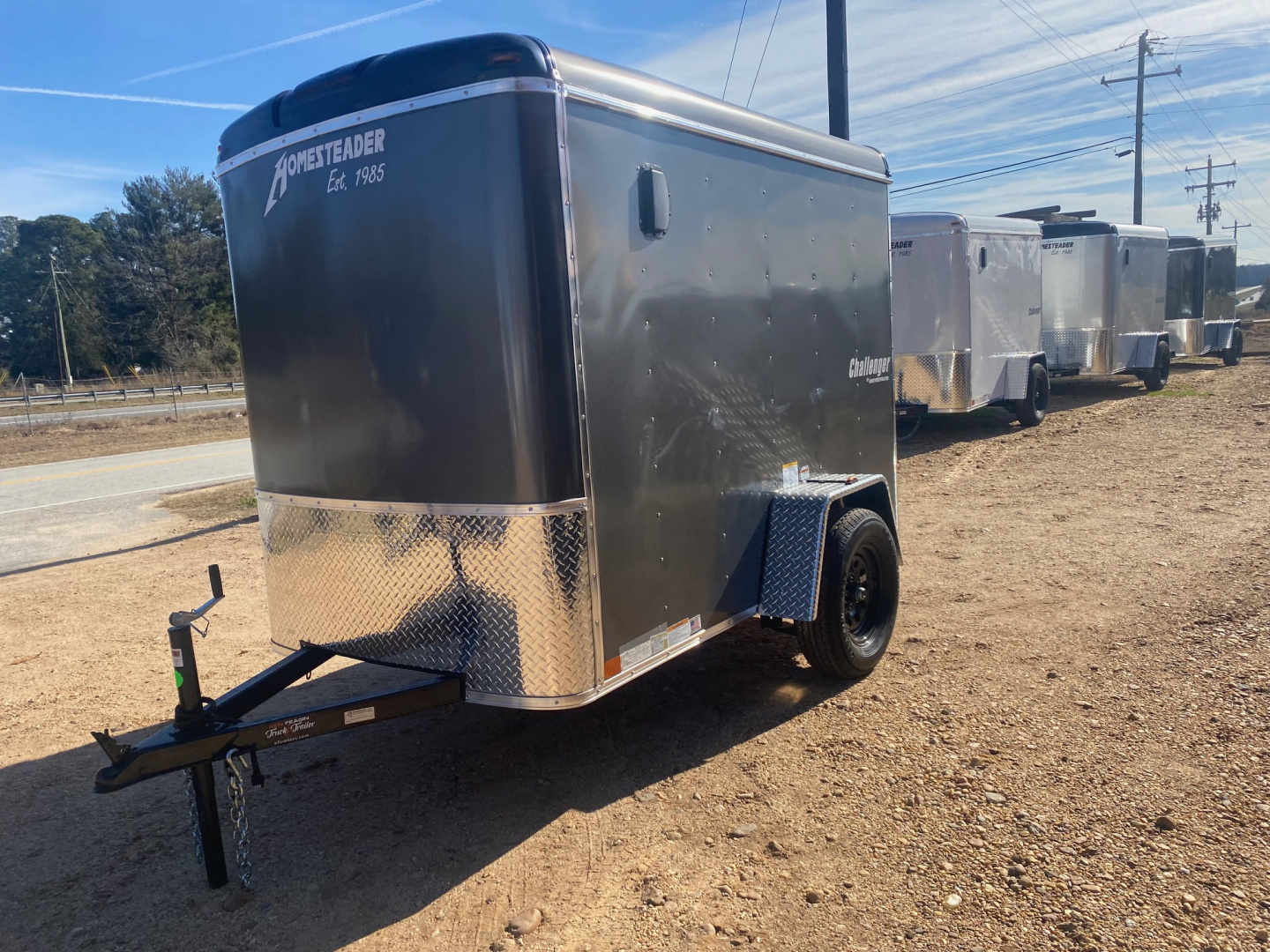 New 2026 Homesteader Trailer 5X8 Cargo / Enclosed Trailer with Rear Ramp