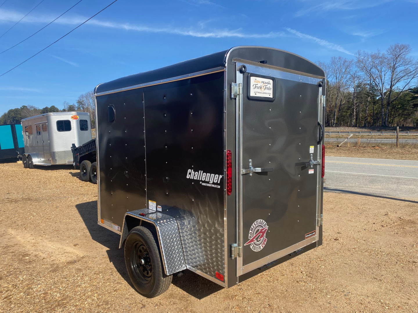 New 2026 Homesteader Trailer 5X8 Cargo / Enclosed Trailer with Rear Ramp