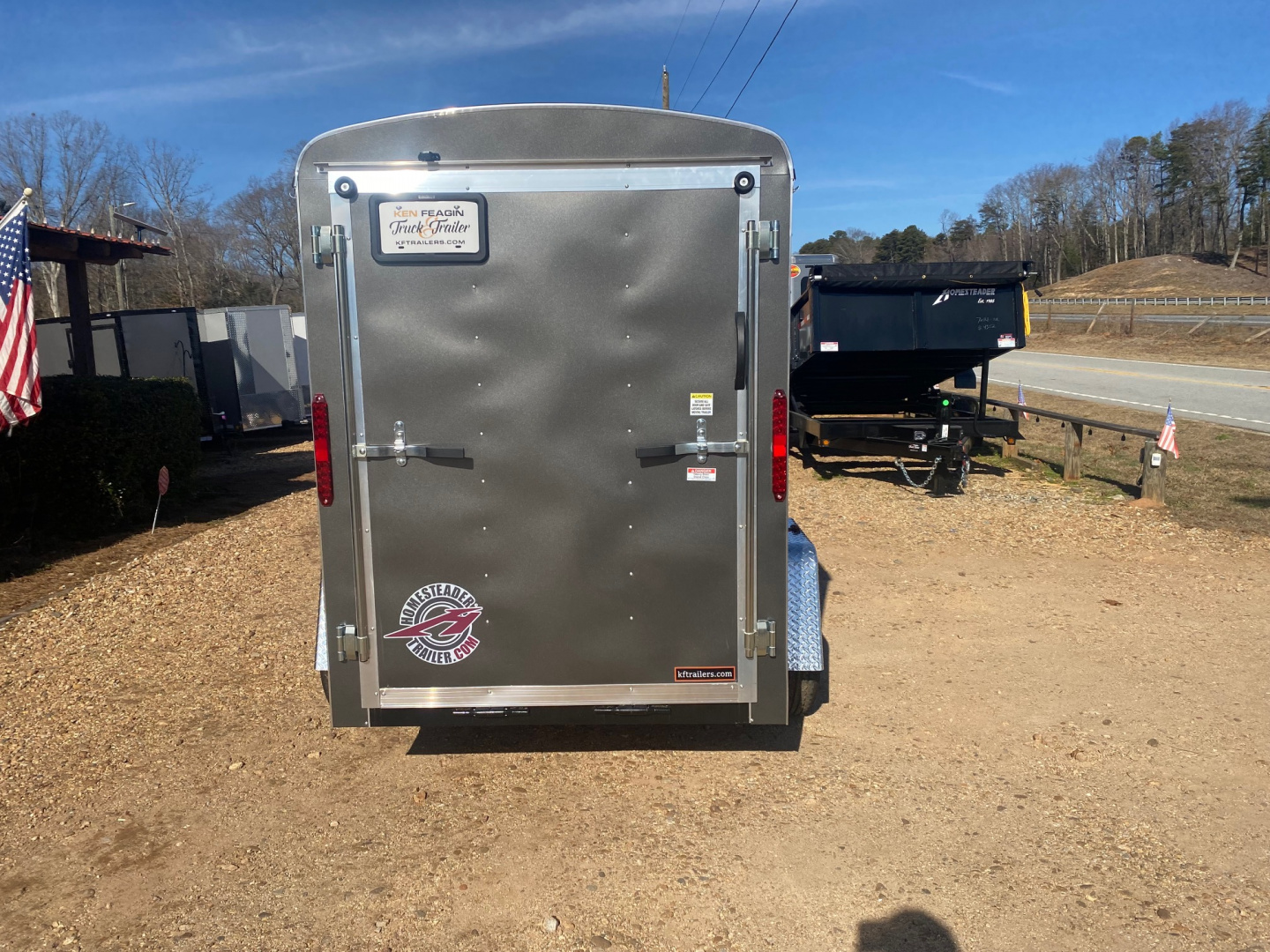 New 2026 Homesteader Trailer 5X8 Cargo / Enclosed Trailer with Rear Ramp